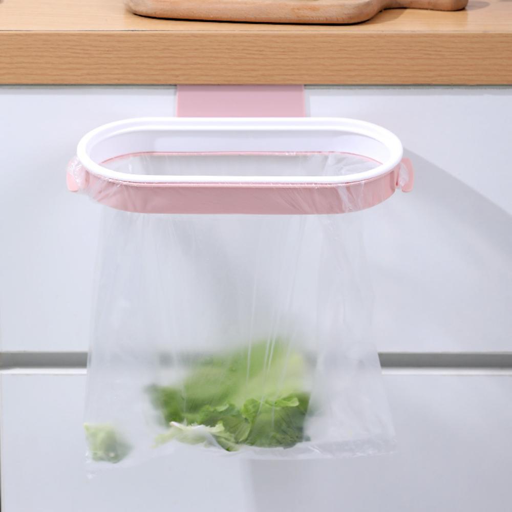 

Подвесной мешок для мусора, кухонная стойка для хранения мусора, сумка, крючок, губка для мытья посуды, держатель для сухой полки, кухонный органайзер, полка для посуды розовый