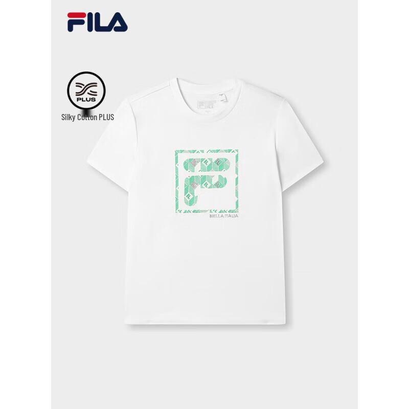 FILA Women's Knitted Short Sleeve Round Neck T-Shirt