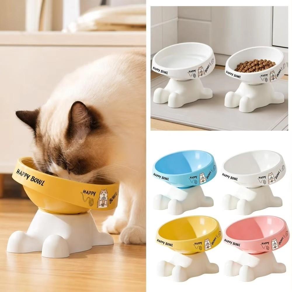 Stainless Steel Elevated Cat Bowl Non-slip Raised Pet Bowl Durable Pet Feeding Bowl Cats Dogs