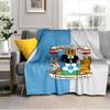 Coven-try Football Club Crest Printed Throws Blanket Soft Flannel Blankets for Couch Bed Gifts for Men Women Picnic blanket Christmas gifts