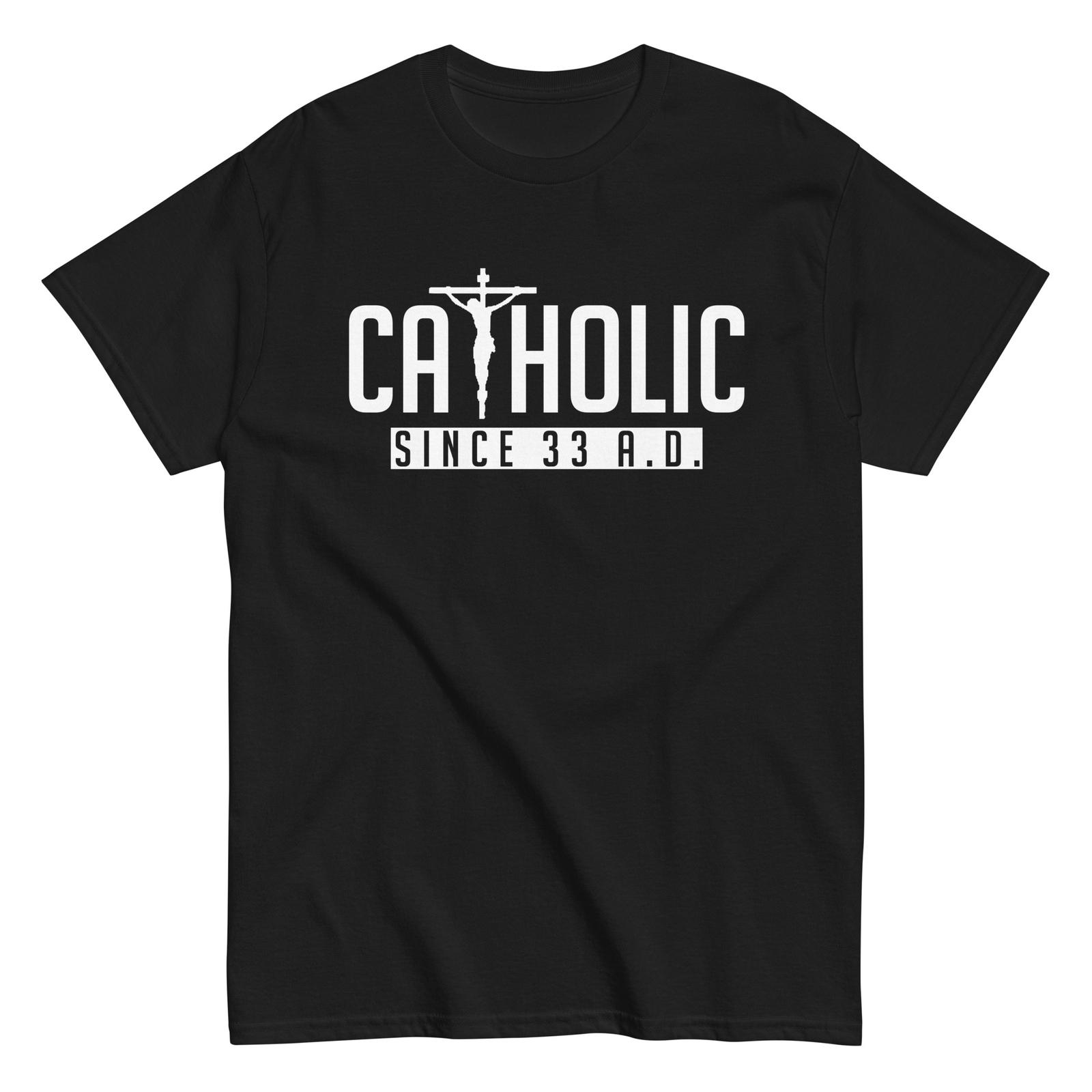 Jesus Crucifixion T-Shirt Christianity Catholic Since 33 D S разноцветный