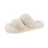 Women Fur Warm Winter Furry Fur Shoes Fluffy Plush Slippers Home House Indoor Shoes Bedroom Slippers Female Ladies Round Toe