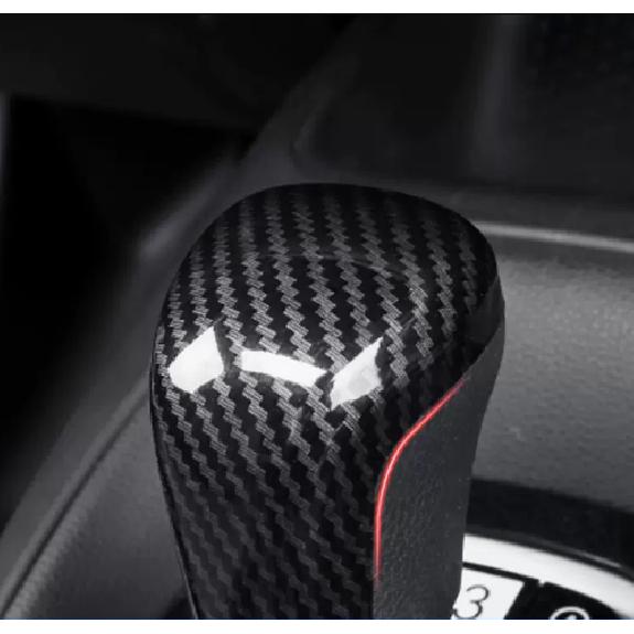 ABS Carbon Fiber Look Gear Shift Knob Cover Trim For Toyota Corolla -