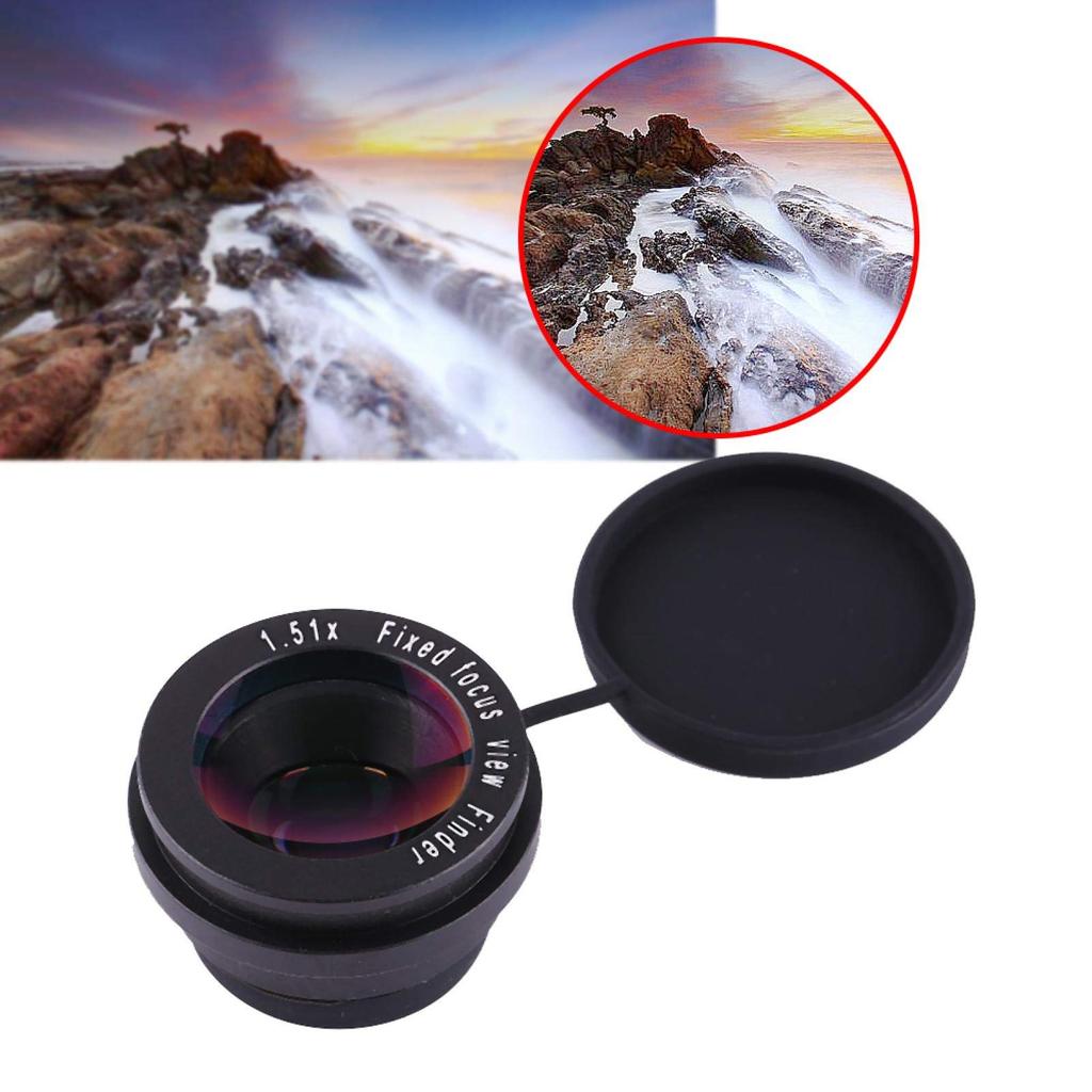 ASHA Viewfinder Fixed Focus Viewfinder Eyepiece with with 6 Magnifying Glass Mounting for DSLR Cameras Eyepiece, 1.5X Cover, Bases,