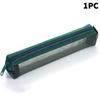 5Pcs Vintage Solid Color Mesh Pencil Case Portable Stationery Storage Pouch School Stationery Supplies Student Gifts