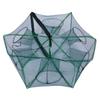 Foldable Fishing Trap Easy to Use Fishing Mesh Net with Steel Wire Portable Long-lasting Fishing Cage for Shrimp Crab Minnow