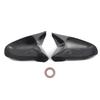 Pair Car Side Rearview Mirror Cover For Lexus IS IS250 IS350 2006-2012 LHD Glossy Black/Carbon Look Wing Mirror Caps Trims US/EU