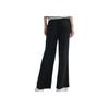 Fila Fashionable Versatile Soft Skin-Friendly Solid Color Knitted Sports Pants Women Bottoms Black F11W443601A-BK