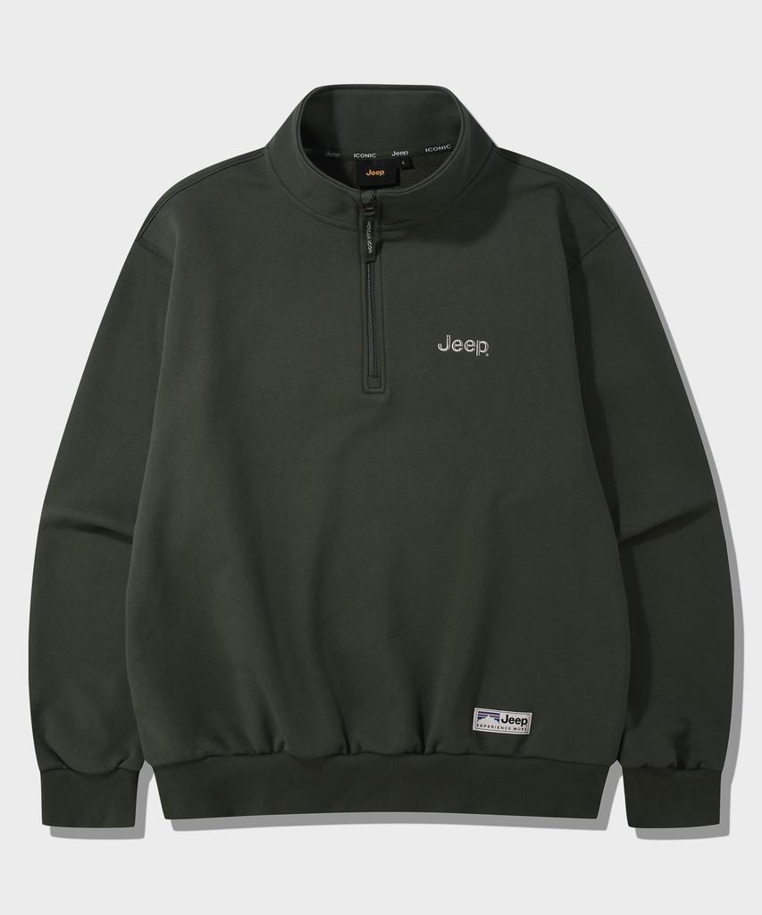 JEEP [360G] M-Logo Half-Zip Sweatshirt (Jr5Tsu838Gn)