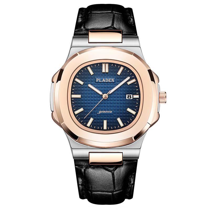 Classic Men's High-end Fashion Business Stainless Steel Waterproof Quartz Watch