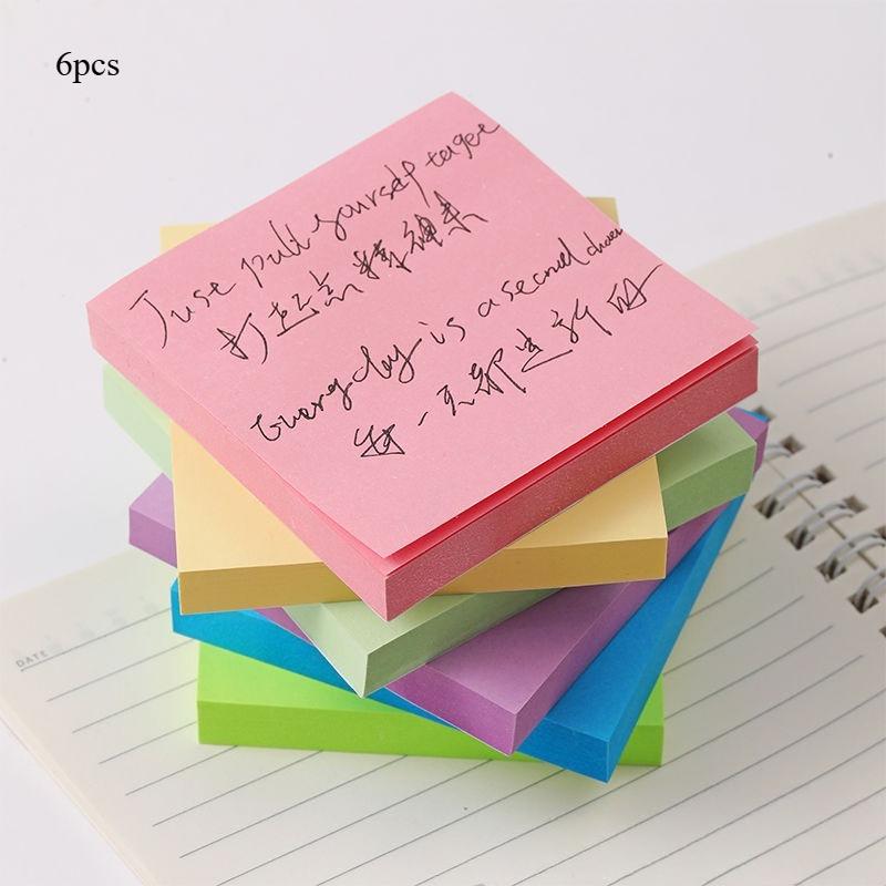 4/8 Пачек Стикеры 7,5 см X 7,5 см Сменные Блоки Разные Цвета Самоклеящиеся Стикеры Стикеры Extra Strong Выгодная Упаковка