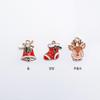 Metal Christmas Bell Stocking Rudolph Pendant Keychain Material