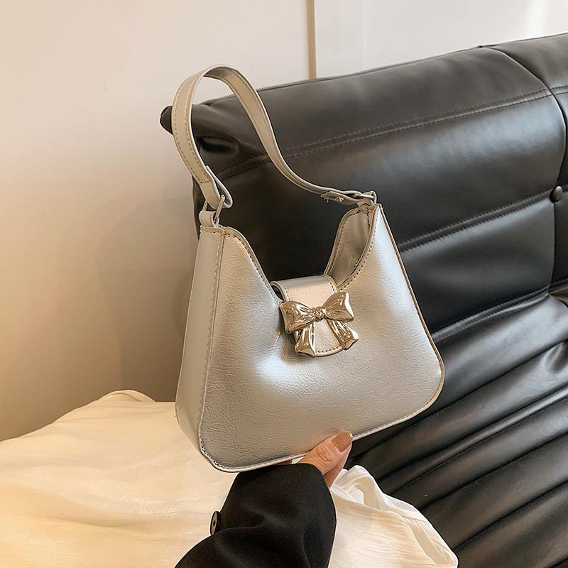 Street Modern Style Underarm Bag With Beautiful Butterfly Knot And Spacious Interior For Essentials