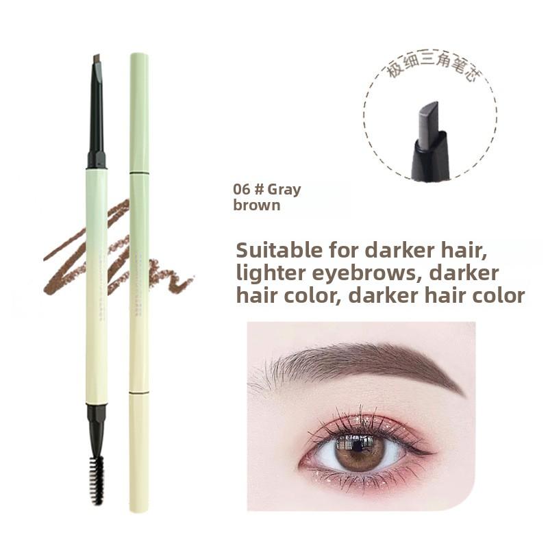 

Карандаш для бровей водостойкий, долго держится, не выцветает, придает естественный трехмерный вид и имеет ультратонкий грифель. 03#