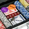 500-Piece Poker Chips Set, Poker Set with Mat, Chips, Two Card Decks, Dealer, Five Dices