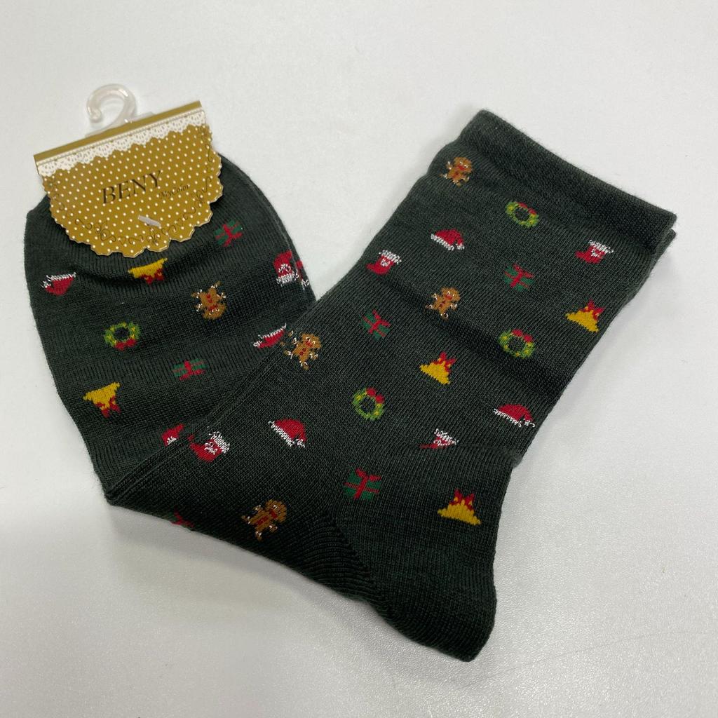 Autumn/Winter Mid-Tube Cartoon Christmas Stockings for Men and Women