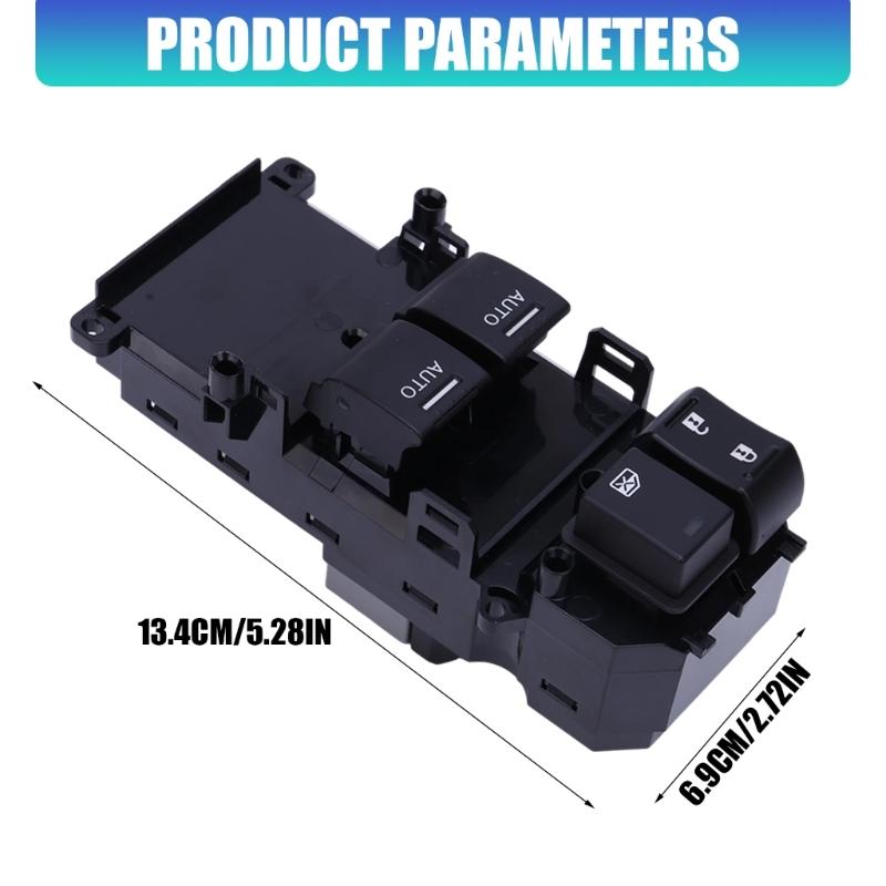 Driver Door Button Control Assembly, Window Lift Repair Part with 35750TE0A32 Fitment and ABS Housing Use for Daily Service Care Tasks