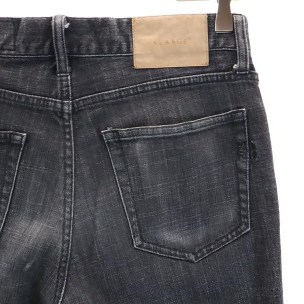 Xlarge Tapered Denim Pants W30 Stretch Jeans Men's Used