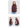Women Short Stand Collar Leopard Print Loose Vest Jacket