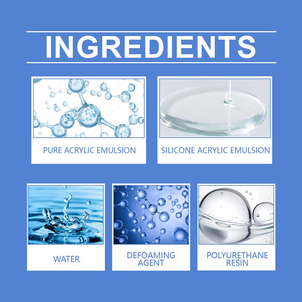 Transparenter wasserdichter Kleber-Wandbelag, wasserdichtes Dichtungsmittel für Badezimmer und Küche