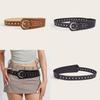 Fashion Style Punk Rivet Leather Belt Waist Accessory With Metal Pin Buckle