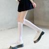 High-Value JK Lolita Sweet Lace Bow-Knot Mid-Calf Socks – Soft Summer Style