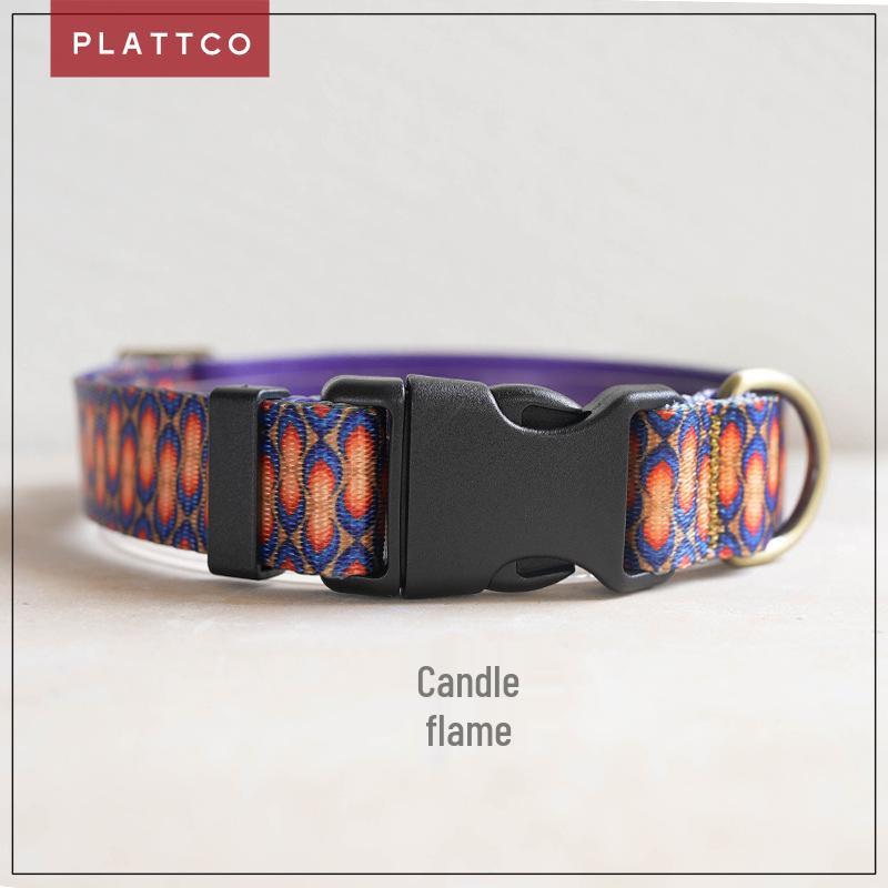 PLATTCO Durable Nylon Printed Pet Collar PDC373 M 2.5cm x 120cm