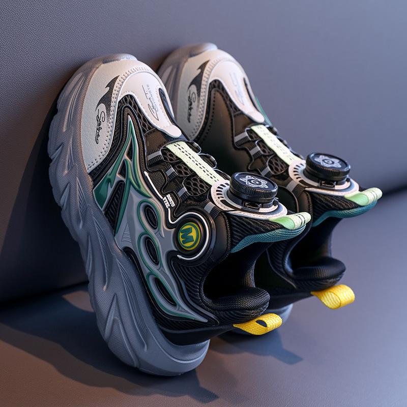 Boys' campus versatile and lightweight sports shoes 2025 autumn new mesh breathable boys soft-soled non-slip running shoes