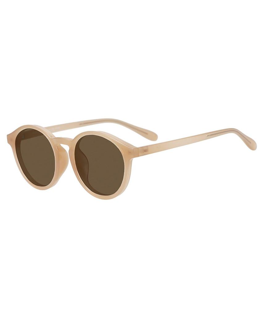 [Zoff] [WEB Exclusive] Boston-style Sunglasses (Brown (Beige))  Lightweight, UV Protection, Unisex, Men's, Women's, Stylish, Driving, Sports