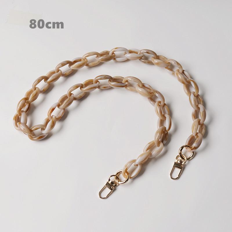 DIY Neue Mode Frau Handtasche Zubehör Kette Schwarz Beige Bernstein Abnehmbare Harz Luxus Strap Frauen Kupplung Schulter Geldbörse Kette