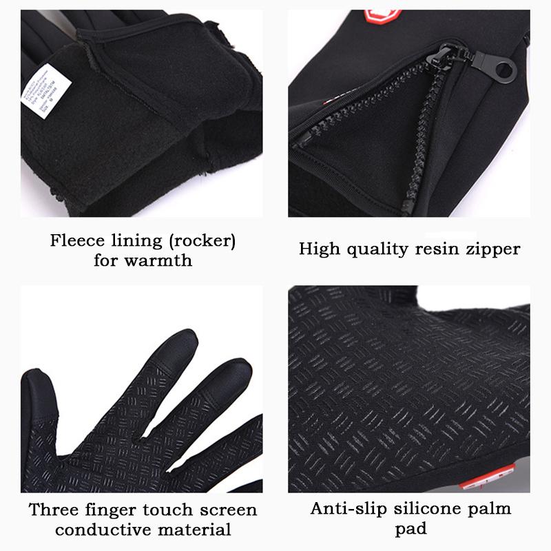 Winter Outdoor Sports Gloves Waterproof Thermal Cycling Skiing