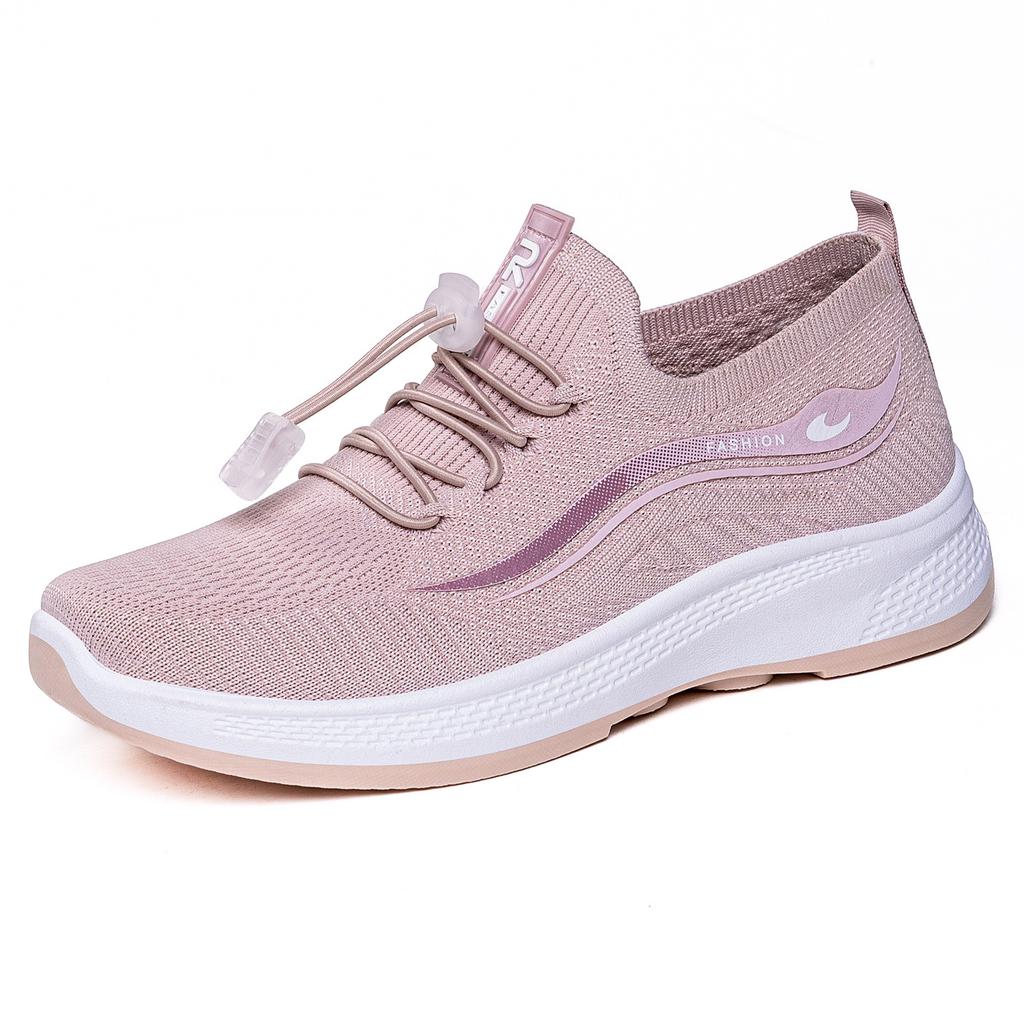 Women's Shoes Spring Couple Shoes Breathable Versatile Shock Absorbing Walking Shoes Comfortable Anti Slip Shoes Middle Aged Mom Shoes