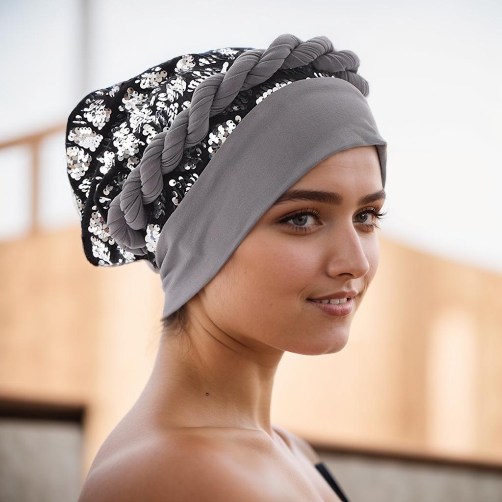 

JYL TS DIY Hot Selling African Cap Adjustable Color Block Space Layer Hat grey_ sap зелений колір