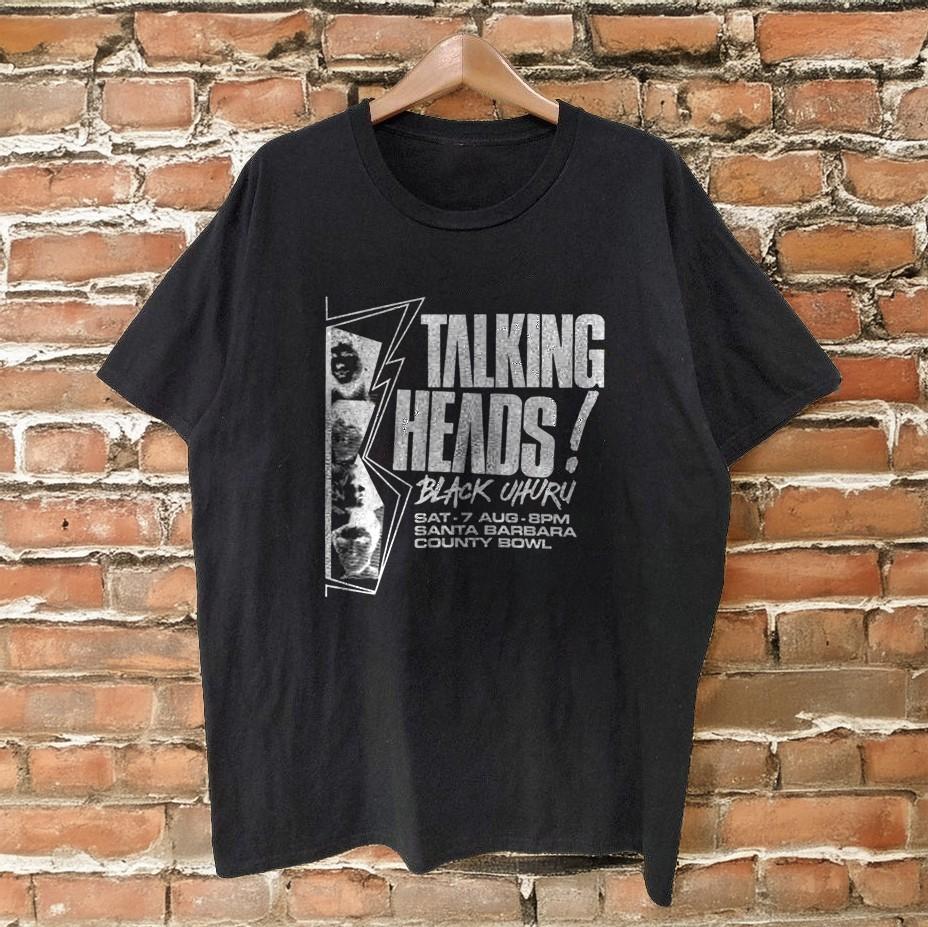 Talking Heads TShirt ShortSleeve Unisex Black Cotton Tshirt Size S5XL Unisex T-Shirt XXL