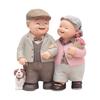 Wedding Home Decors Figurine Elderly Couple Statue Romantics Grandparents Figure Grandma Grandpa Miniature Ornament