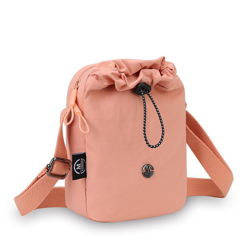 Borsa Mini in Nylon Multifunzionale per Cellulare Borsa a Tracolla Casual con Cerniera Borsa per Borraccia Ultra-leggera Stile Coreano
