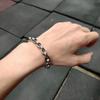 Real Solid S925 Silver New Six-Character Mantra Bracelet Men Women Retro Trend Jewelry Gift