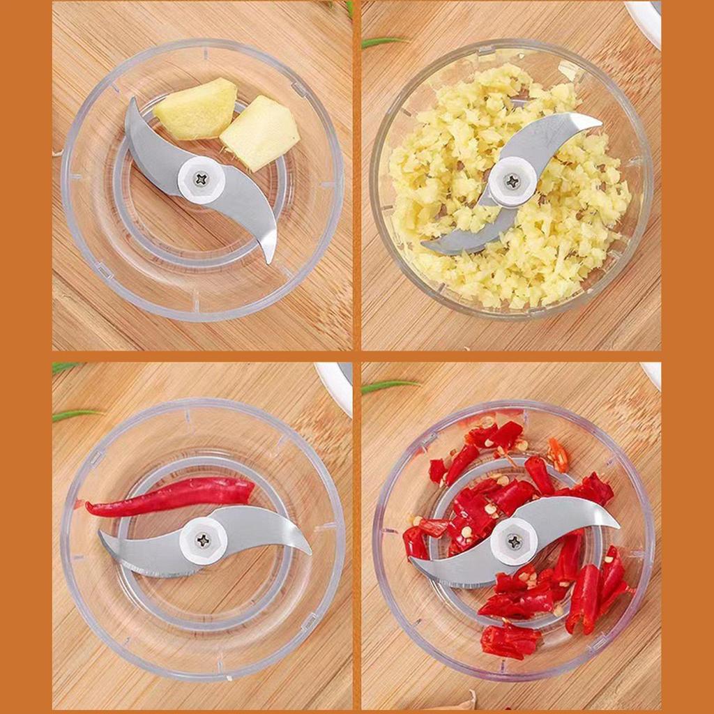 Rechargeable Electric Garlic Chopper 250ML Wireless Portable Household Food Mincer