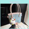 Urban Minimalist Water Bucket Bag For Ladies With Stitching Details And Zipper Top