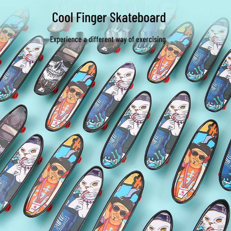 Mini Fingerboard Plastic Toy - Children's Desktop Gift or Giveaway
