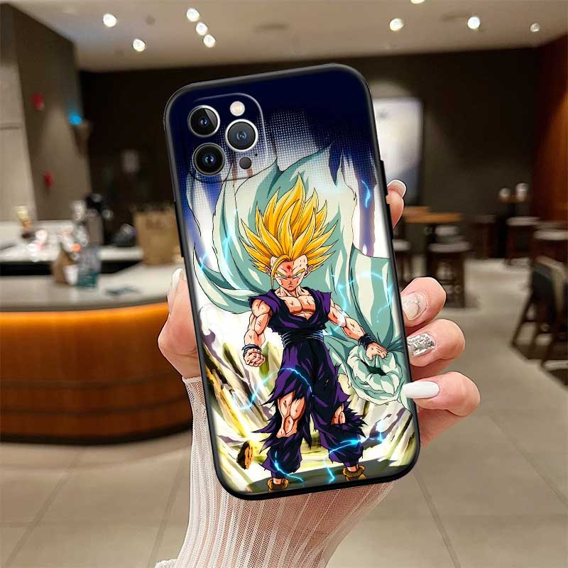 RE25 Dragon Ball Gohan New High-End Shell Phone Case for iPhone 16 15 14 13 12 Pro Max Plus Mini