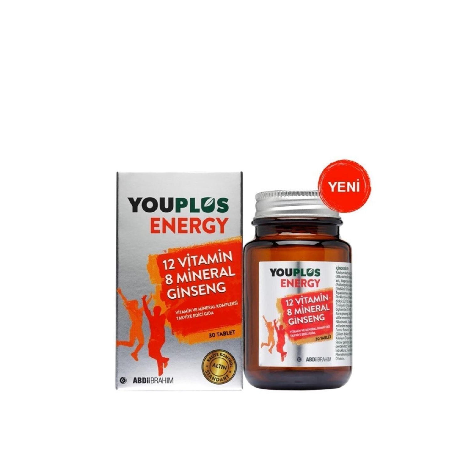 

Energy 12 Vitamin 8 Mineral Ginseng 30 Tablets