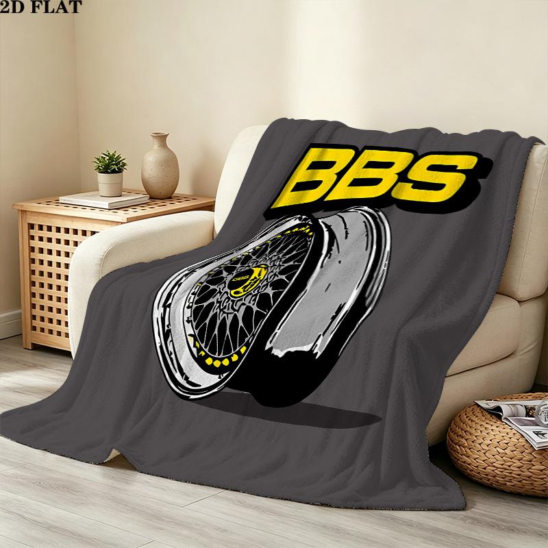 1PC Bbs Patterned Flannel Blanket Suitable For All Seasons For Home Decor Warmth And Comfort Gifts Holiday Present