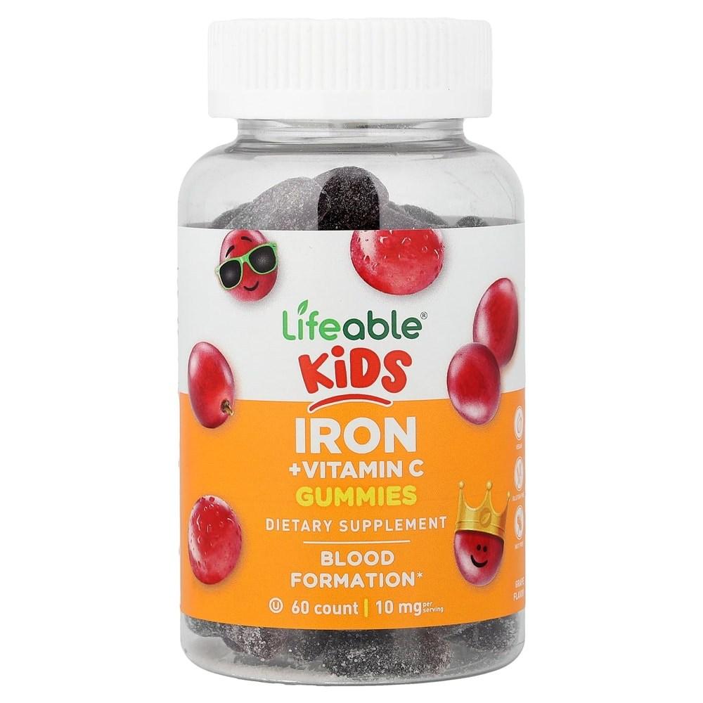 iHerb Kids' Iron Vitamin C Gummy Jelly Grape Flavor 10mg 60 pcs 1 pcs