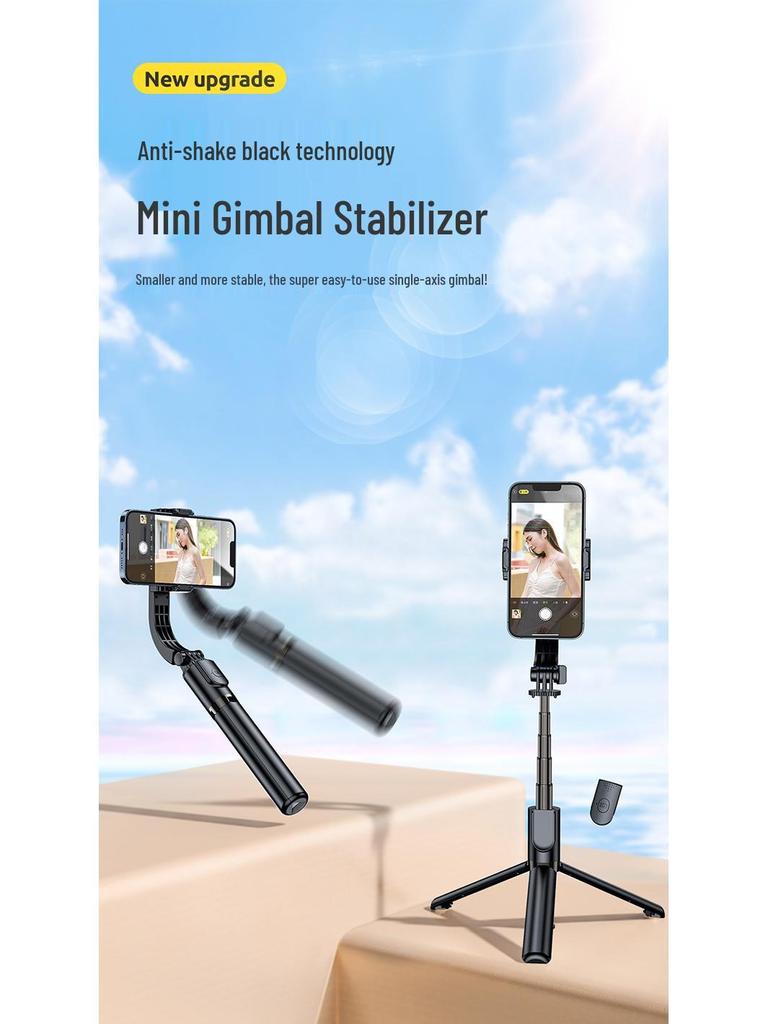 AR Anti-Shake Mobile Gimbal: Handheld Selfie Stick Tripod for Vlog, Travel Photography, and Live Streaming