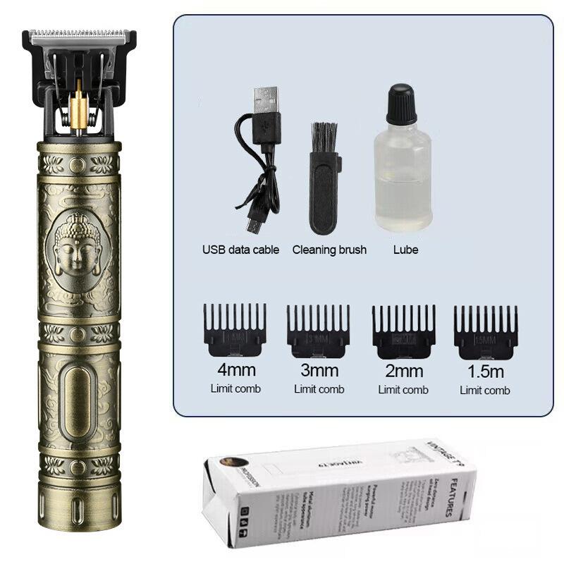 Professioneller elektrischer USB-Haarschneider für Männer, Trimmer und Bartschneider für Glatzenköpfe im Barbershop