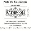 Englischer Badezimmeraufkleber