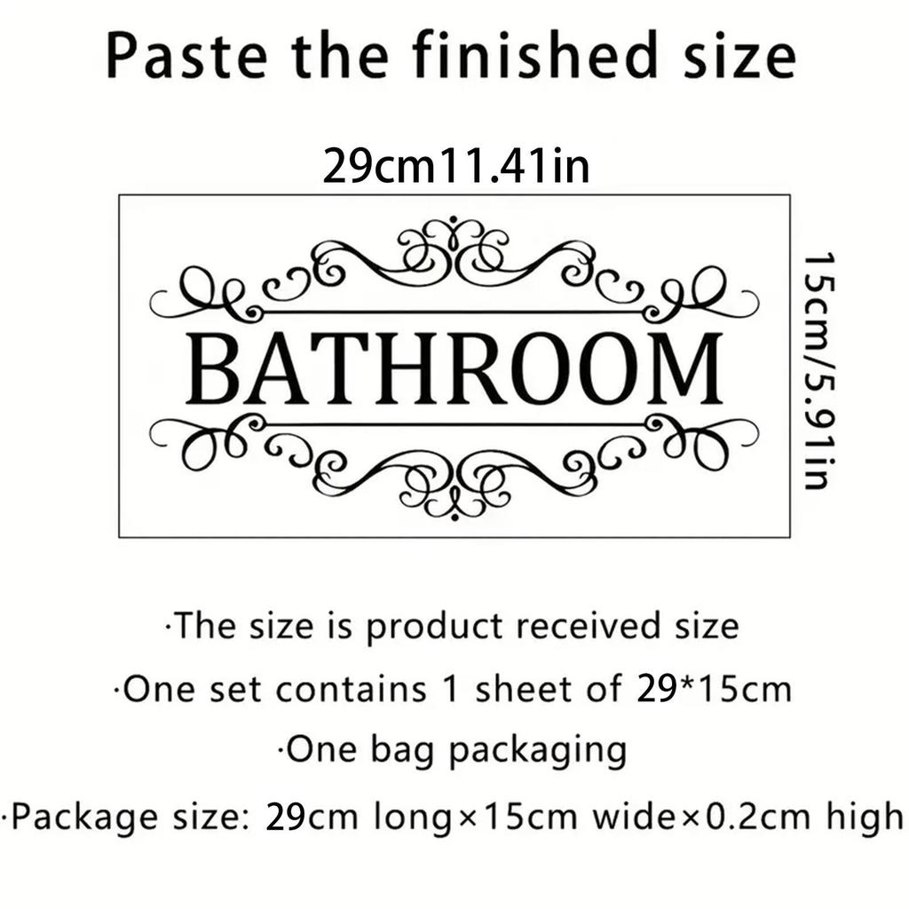 Badezimmer Waschtisch Dekorativer Wandaufkleber