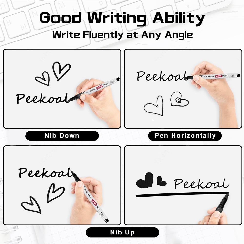 Baoneng 1.0mm Non-Erasable Oil-Based Fine Line Marker Pen