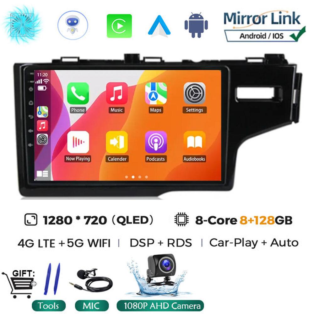 9'' Android 14 Car Radio for Honda Fit Jazz 2013 2014 2016 2018 GPS Navigation Stereo Multimedia Video Player Screen Head Unit